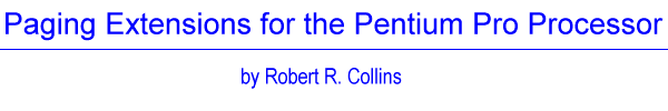 Pentium ProBzw} -- by Robert Collins